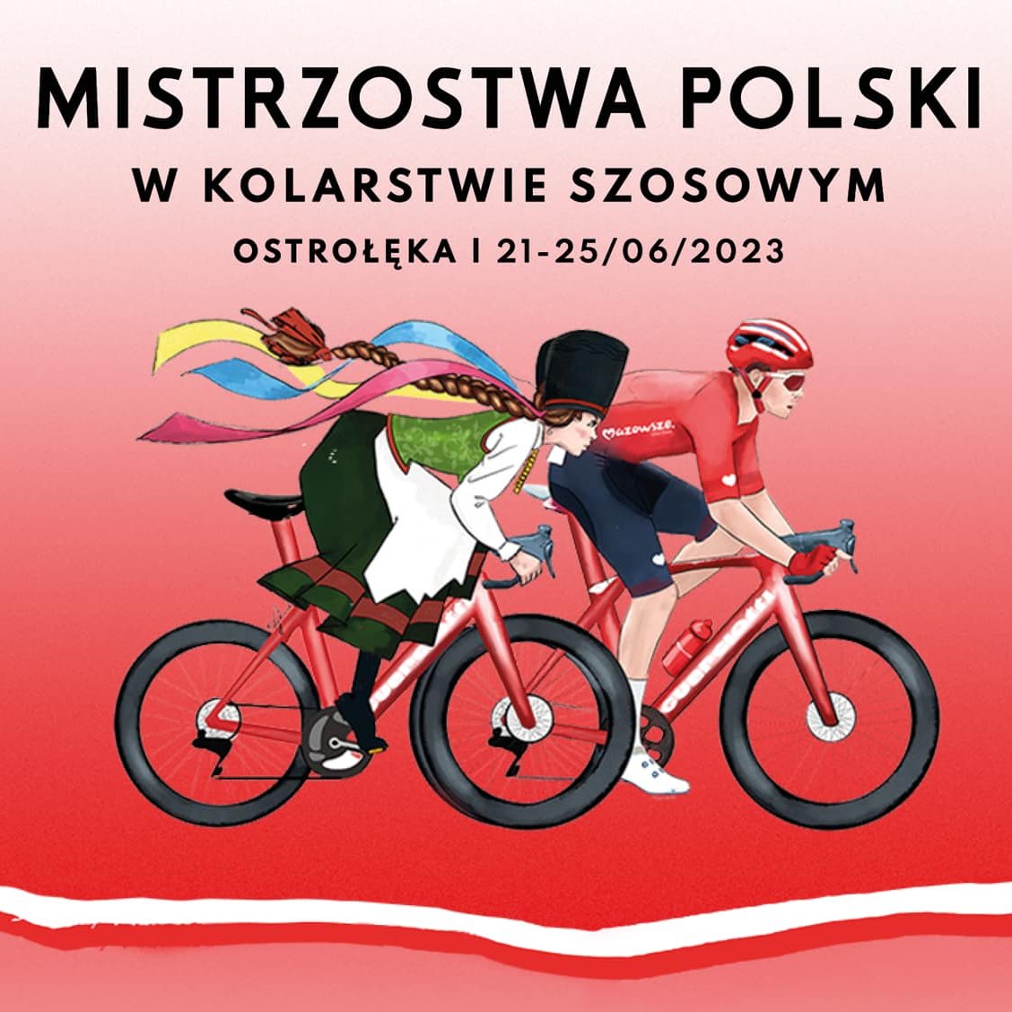 Objazd trasy Mistrzostw Polski w Kolarstwie Szosowym
