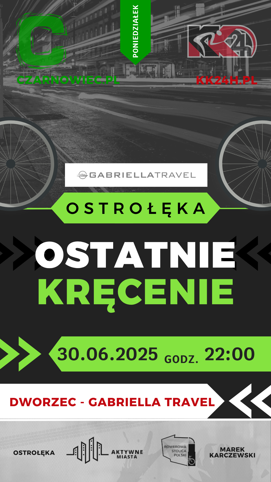 Dziś dla Członków Klubu Kolarskiego 24h „Ostatnie Kręcenie”