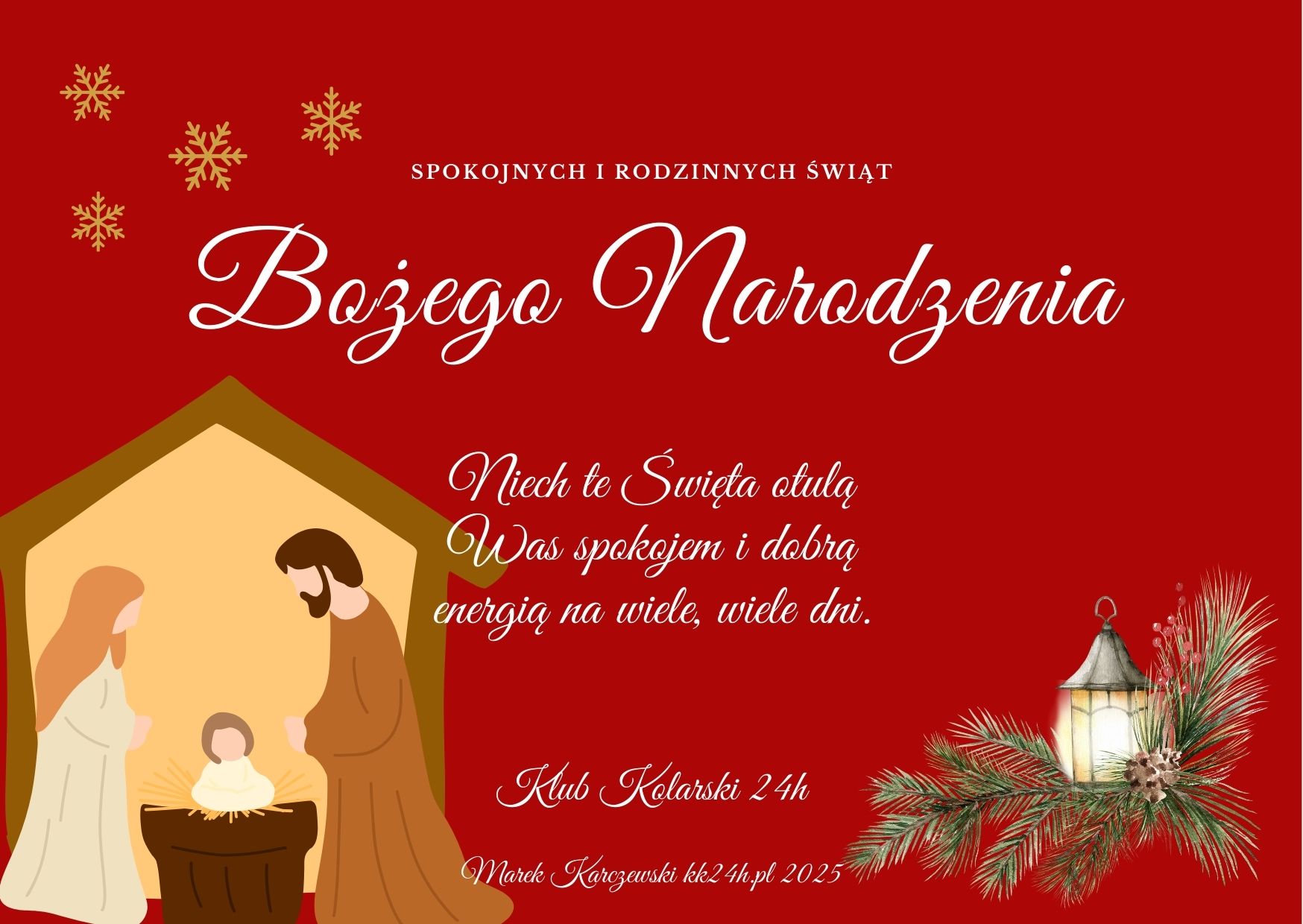 Boże Narodzenie 2025 – życzenia dla fanów kolarstwa