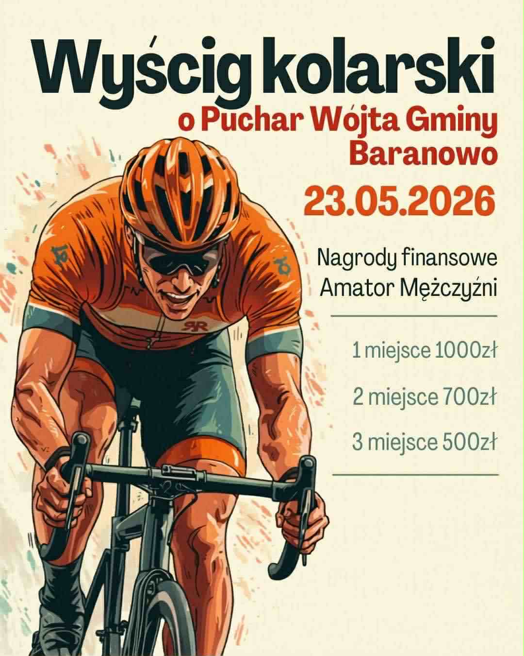 Wyścig szosowy o Puchar Wójta Gminy Baranowo
